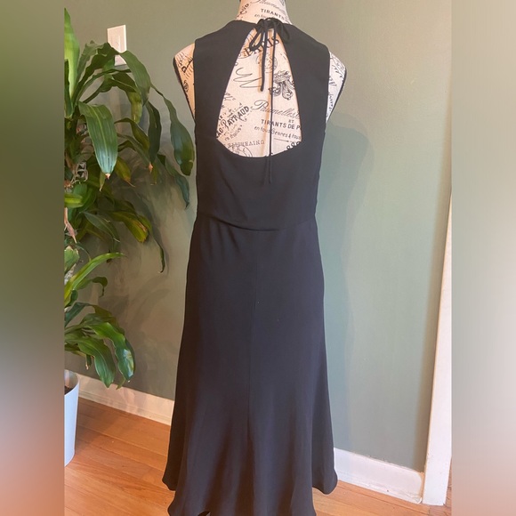 Banana republic sweetheart neck, open back block silk dress - Picture 1 of 7